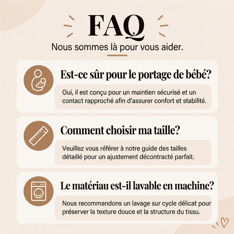 💖Soldes ! Prix cassés💖Veste à capuche confortable et chaude pour le portage de bébé