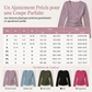 Haut à manches longues et col V, couleur unie, pour femmes, décontracté, pour le printemps et l'automne