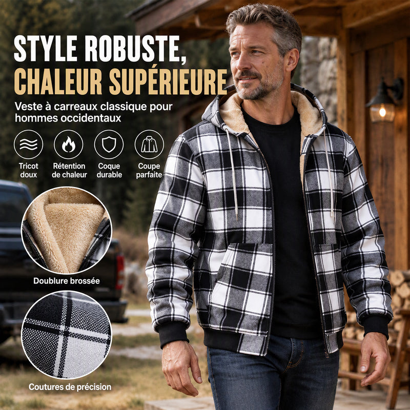 Veste Thermique Décontractée à Capuche Pour Homme