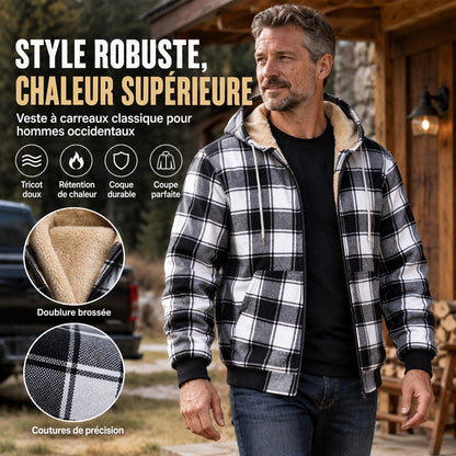 Veste Thermique Décontractée à Capuche Pour Homme