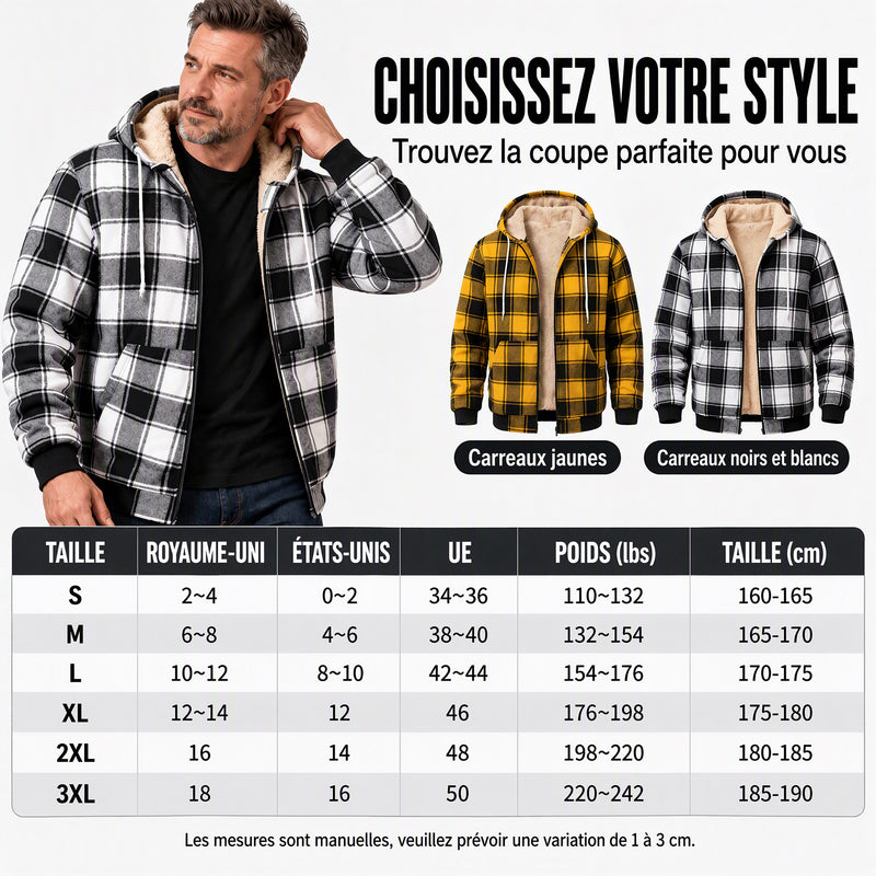 Veste Thermique Décontractée à Capuche Pour Homme