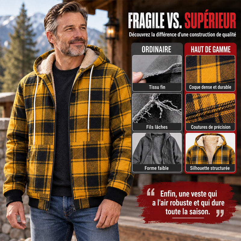 Veste Thermique Décontractée à Capuche Pour Homme