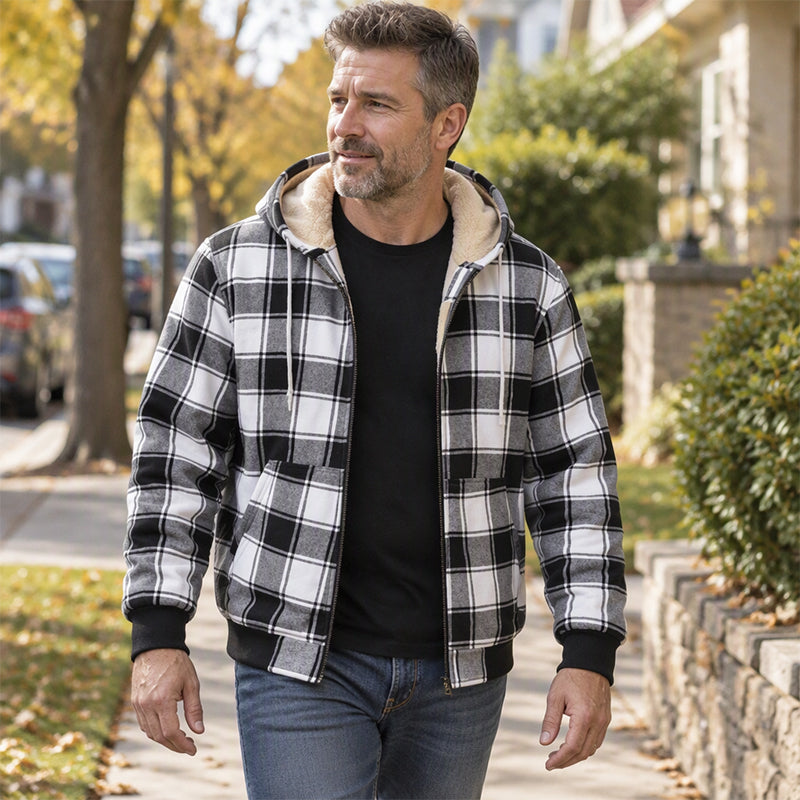 Veste Thermique Décontractée à Capuche Pour Homme