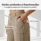 Pantalon décontracté à larges jambes pour femmes