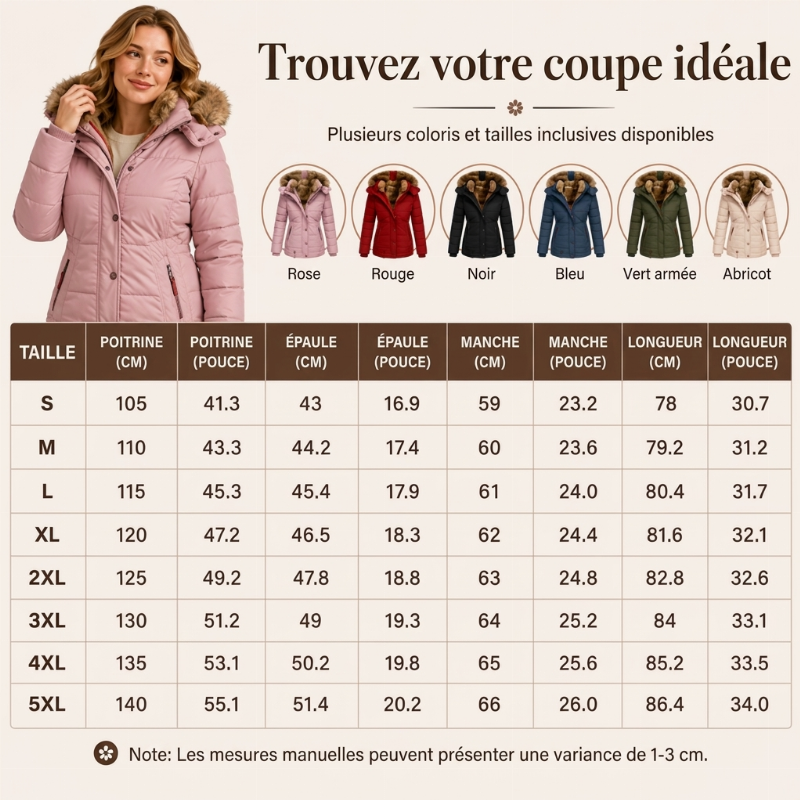 Veste matelassée à capuche pour femme, coupe ajustée