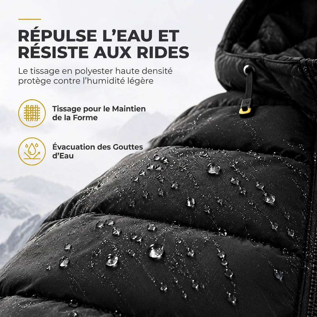 Manteau court matelassé d'hiver décontracté pour homme, chaud et isolé