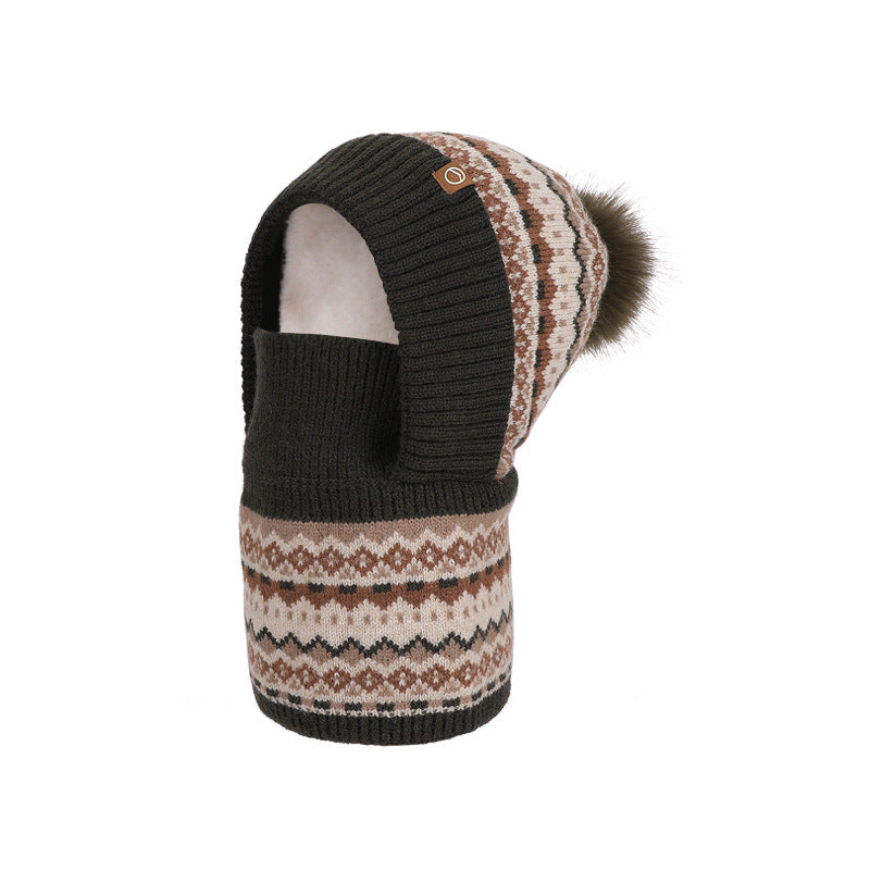 Cagoule thermique coupe-vent d'hiver pour enfants