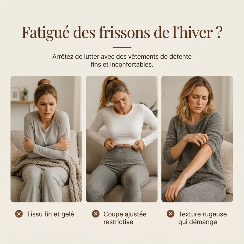 Pantalons de détente amples, confortables et chauds pour femme