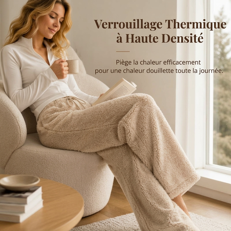 Pantalons de détente amples, confortables et chauds pour femme