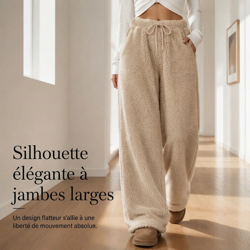Pantalons de détente amples, confortables et chauds pour femme