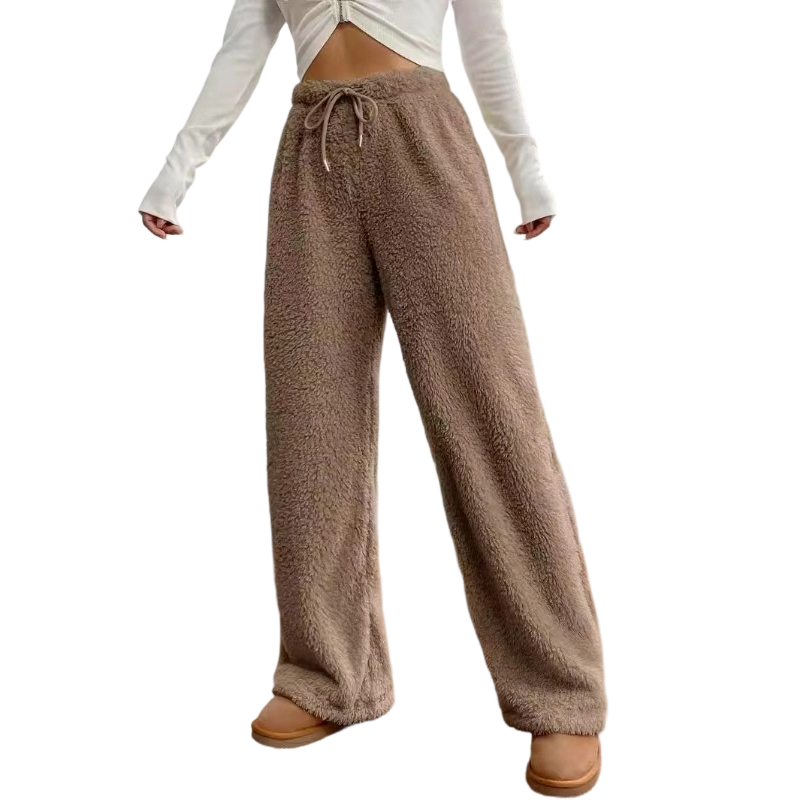 Pantalons de détente amples, confortables et chauds pour femme
