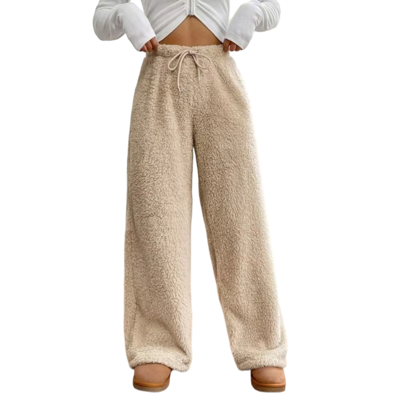 Pantalons de détente amples, confortables et chauds pour femme