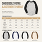 T-shirt décontracté à manches longues et col rond pour femme, haut à pull-over avec blocs de couleurs