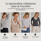 Pull en maille à rayures pour femmes, style préppy, effet deux pièces manches longues, ajusté, haut à enfiler