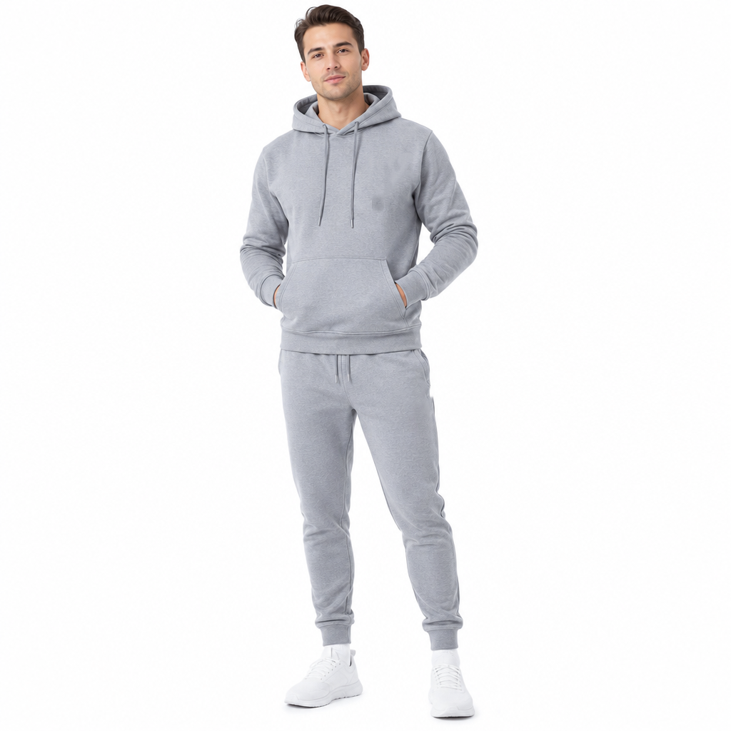 Ensemble à capuche doux et pantalon de sport décontracté pour hommes