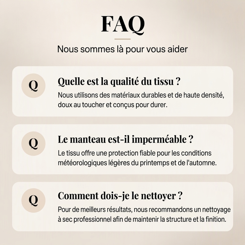 Trench-coat classique homme à simple boutonnage