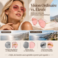 Lunettes de soleil aviateur rétro à double pont pour femmes