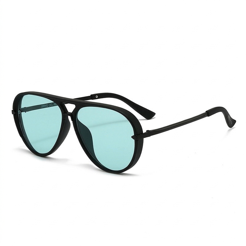 Lunettes de soleil aviateur rétro à double pont pour femmes