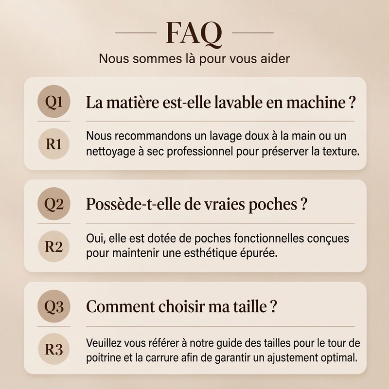 Veste élégante pour femme avec col montant et ceinture