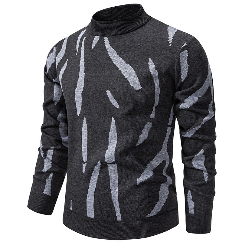 Pull roulé slim casual pour homme
