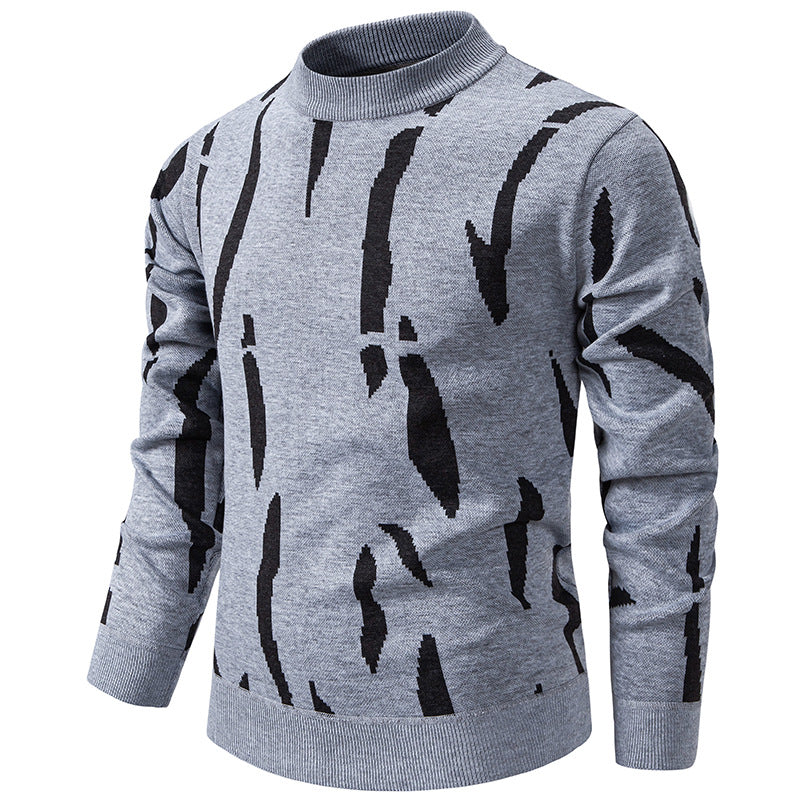 Pull roulé slim casual pour homme