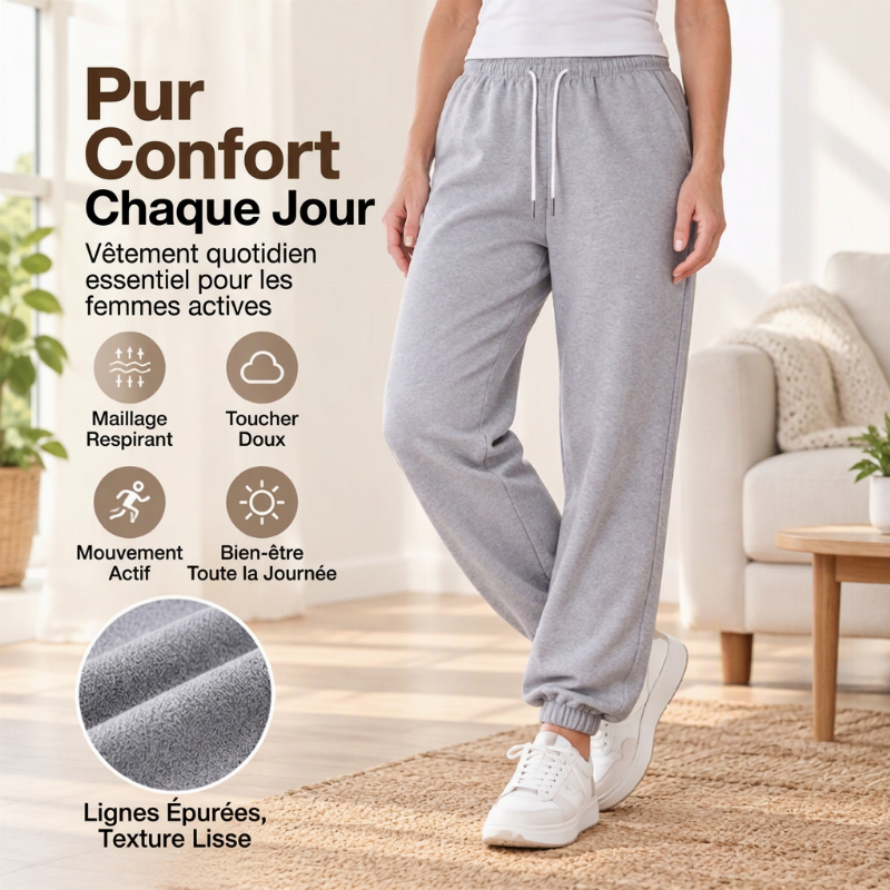 Joggers décontractés de sport pour femmes avec cordon de serrage