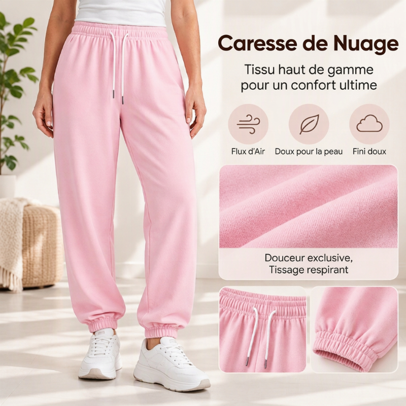 Joggers décontractés de sport pour femmes avec cordon de serrage