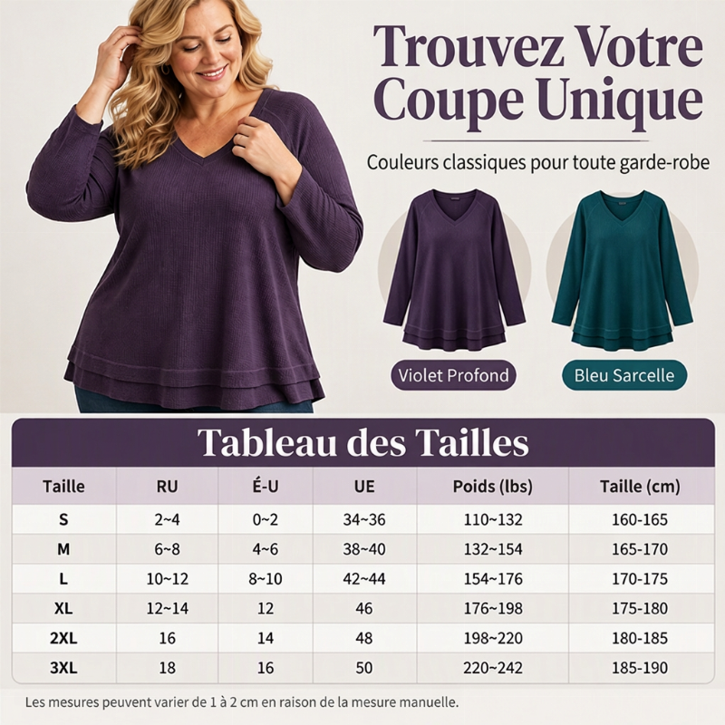 Pull à manches raglan avec couture texturée pour femmes