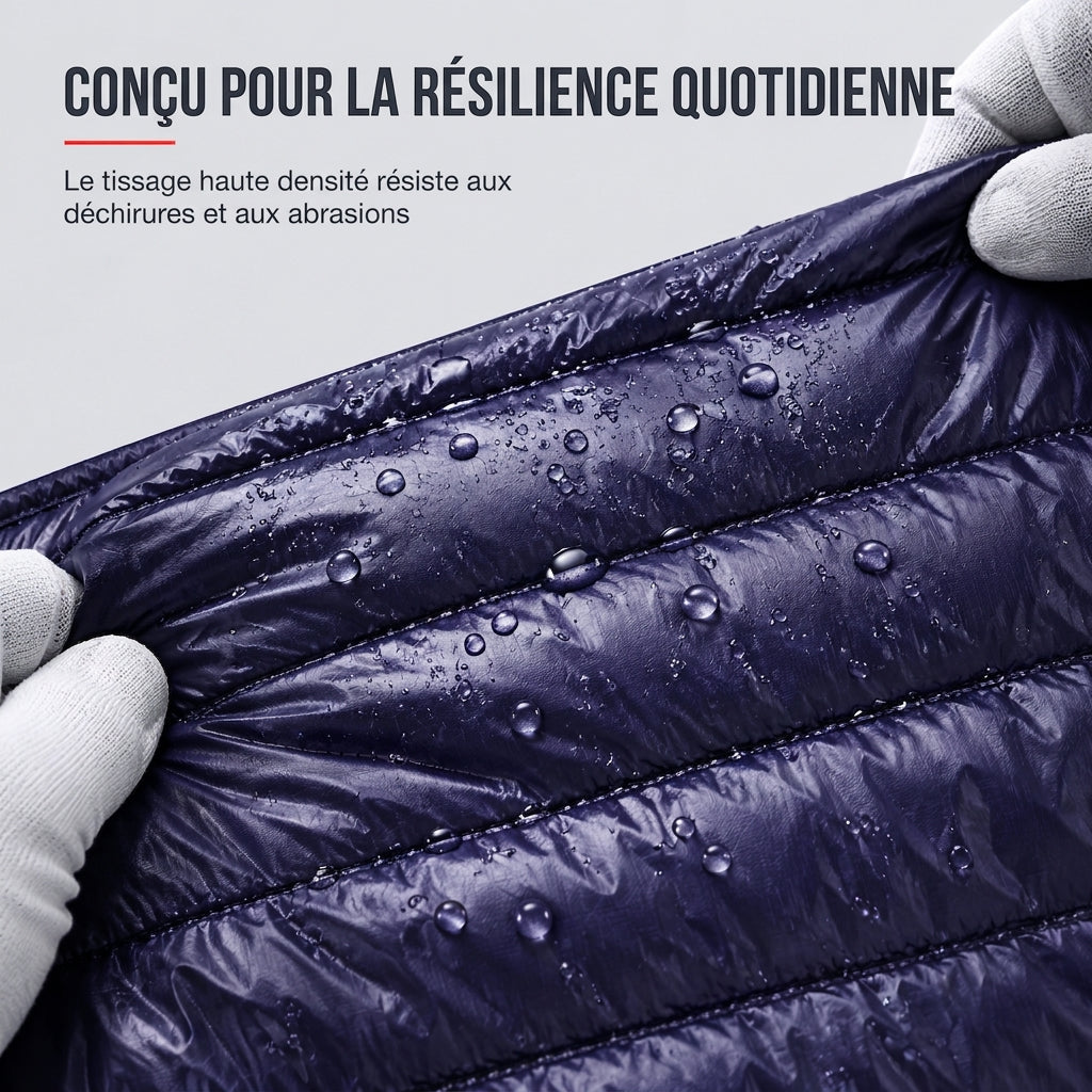 Manteau court matelassé léger à capuche en coton pour homme, couleur unie, automne-hiver