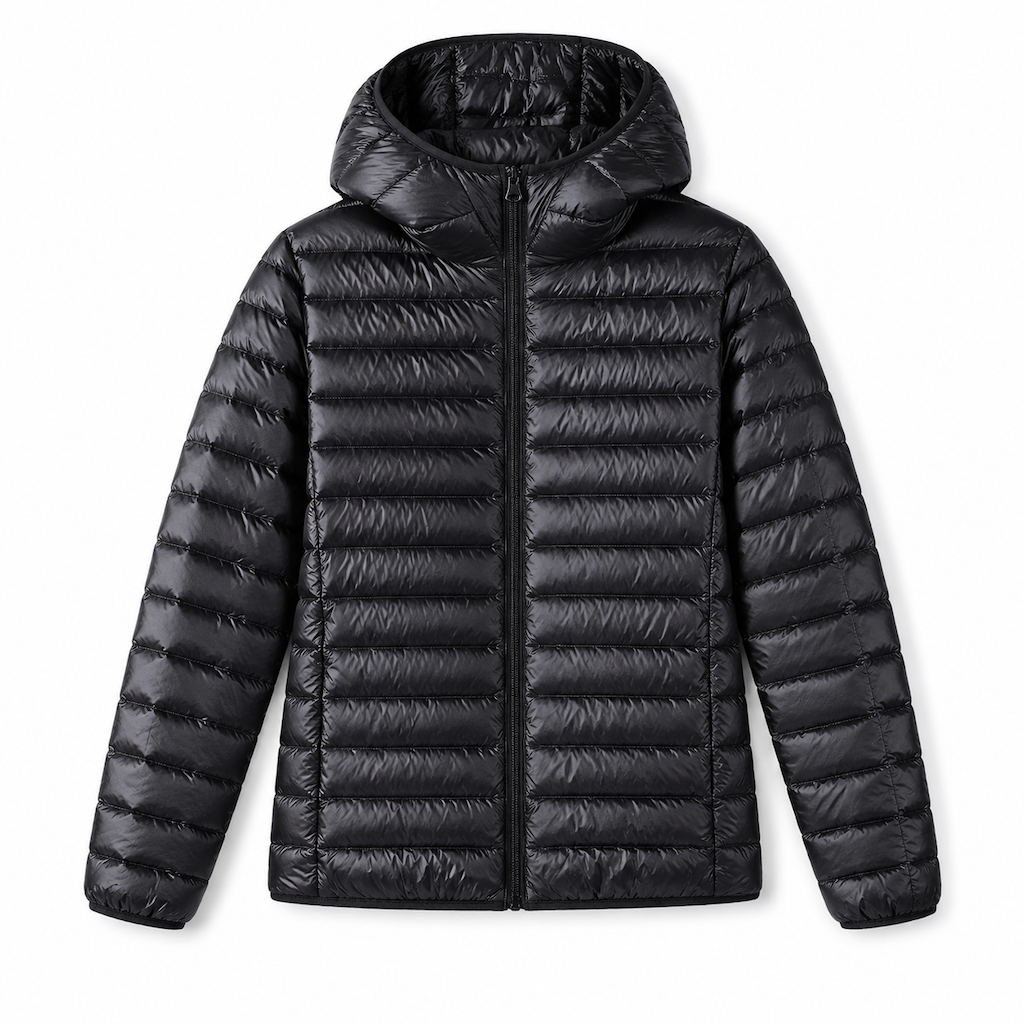 Manteau court matelassé léger à capuche en coton pour homme, couleur unie, automne-hiver