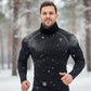 Chemise thermique à manches longues et compression pour homme