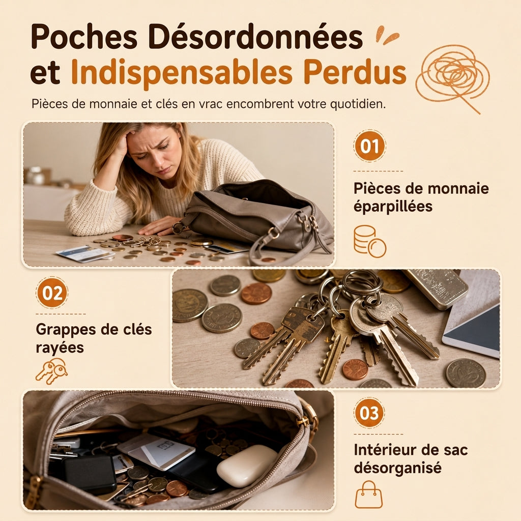 Mignon petit portemonnaie pour chats Patchwork et porte-cartes portable, petit sac créatif pour filles