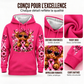 Hoodie à capuche à poche avec imprimé vache Highland pour homme