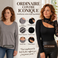 Haut en dentelle chic pour femmes avec découpe asymétrique