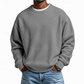 Sweat-shirt à col rond en maille gaufrée pour homme