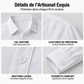 Chemise en lin décontractée, légère et respirante pour homme