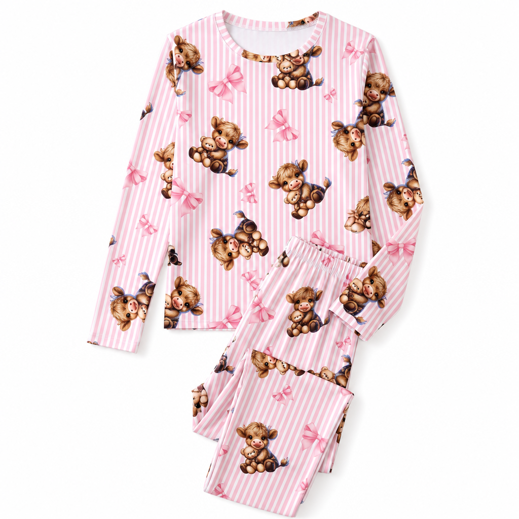 ☁️ Toucher doux comme un nuage, confort optimal pour se détendre | Ensemble pyjama en soie de lait douce pour femmes, haut à manches longues et pantalon long, vêtement de détente décontracté