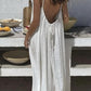 📢📢50% DE RÉDUCTION ! 👗☀️ Robe Camisole Femme Élégante – Dos Nu, Cordon de Serrage & Coupe Longue pour un Été Chic et Frais ⚡